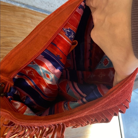 🇦🇷 Rhapsodia suede fringe shoulder bag with adjustable strap - Picture 6 of 9